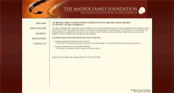 Desktop Screenshot of maurerfamilyfoundation.org